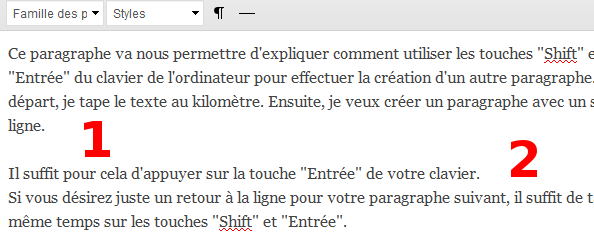 Touches clavier